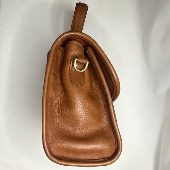 Coach Vintage Manor Bag 1995 British Tan 9977 Brass Hardware Shoulder Strap& Tag - Picture 11 of 16